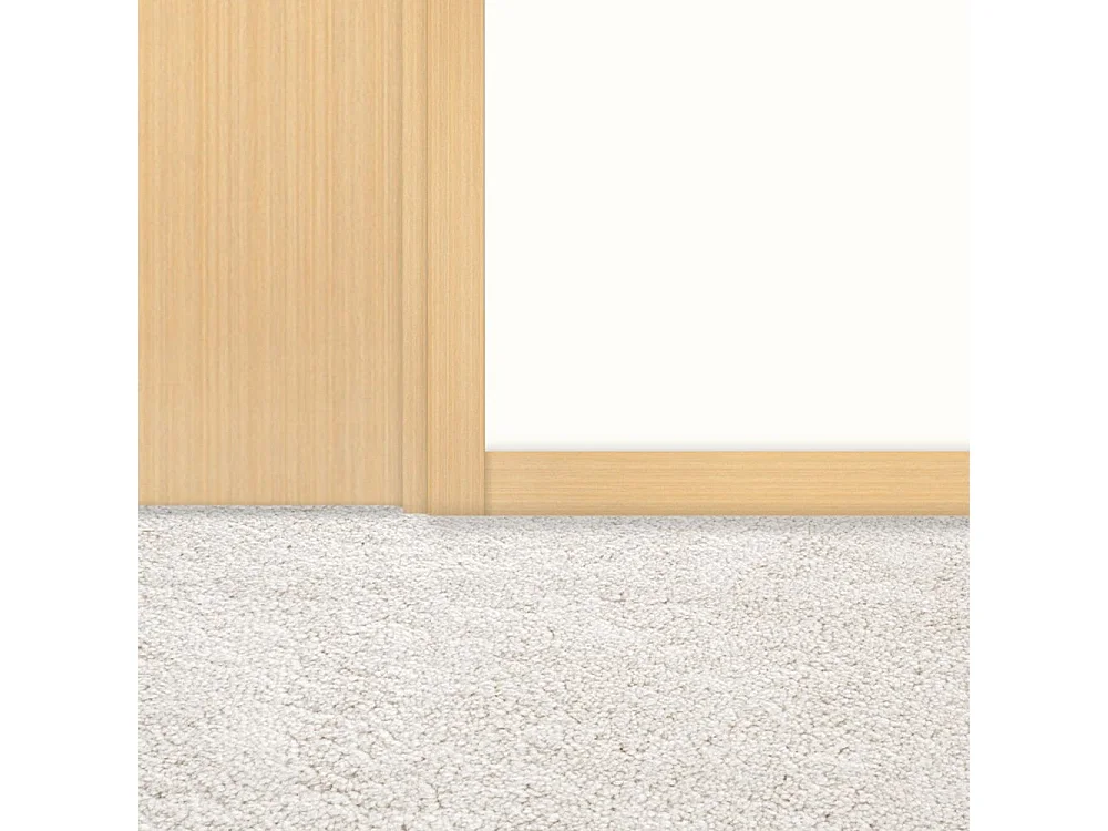 Plinthes assorties pour bloc-porte Premium aspect chêne clair