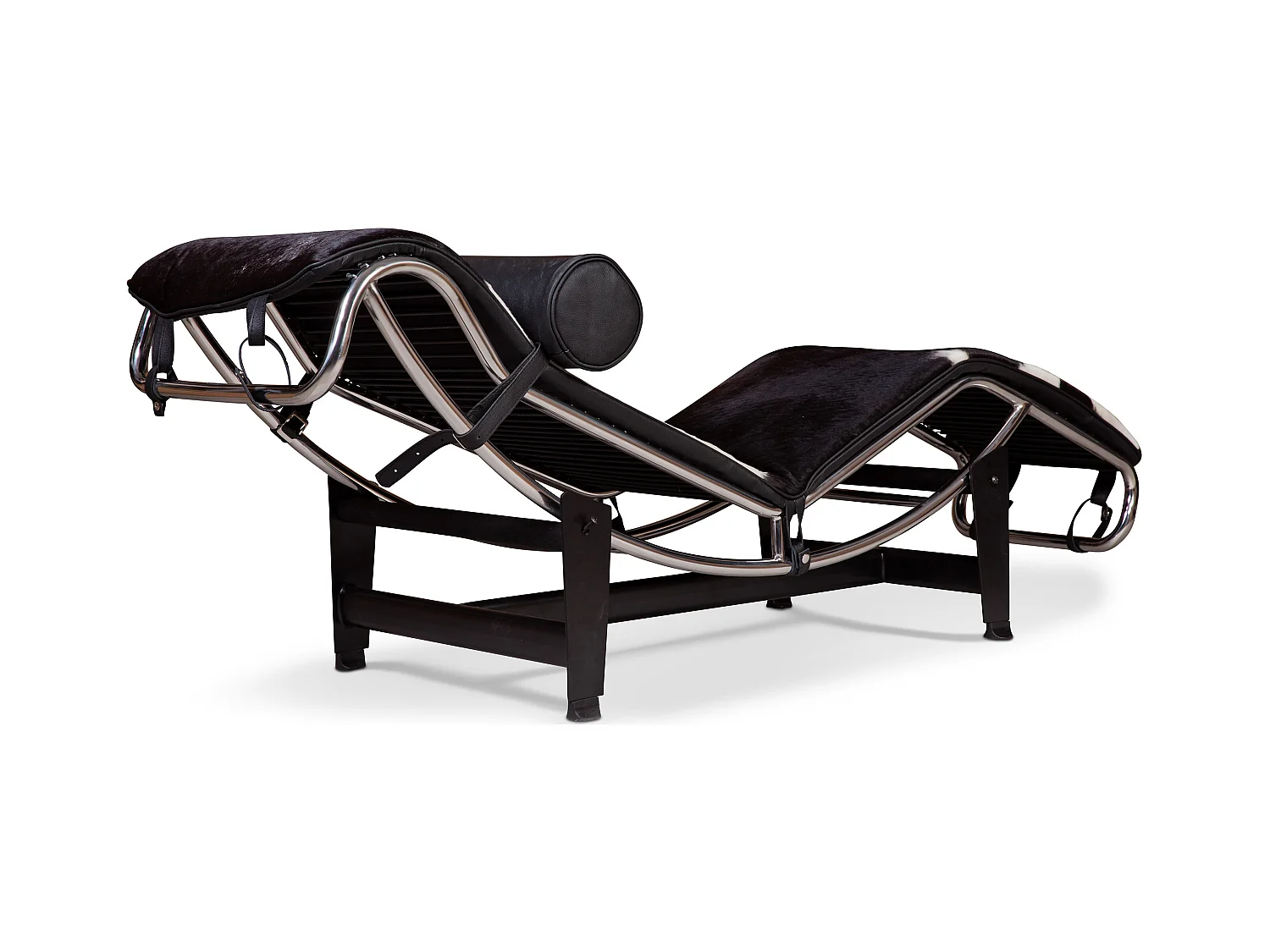 Chaise longue Designer - Tapissée en poney - Kart Pony marron