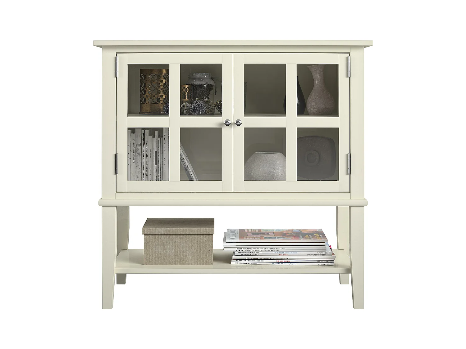 Franklin | Armario con 2 puertas en MDF blanco