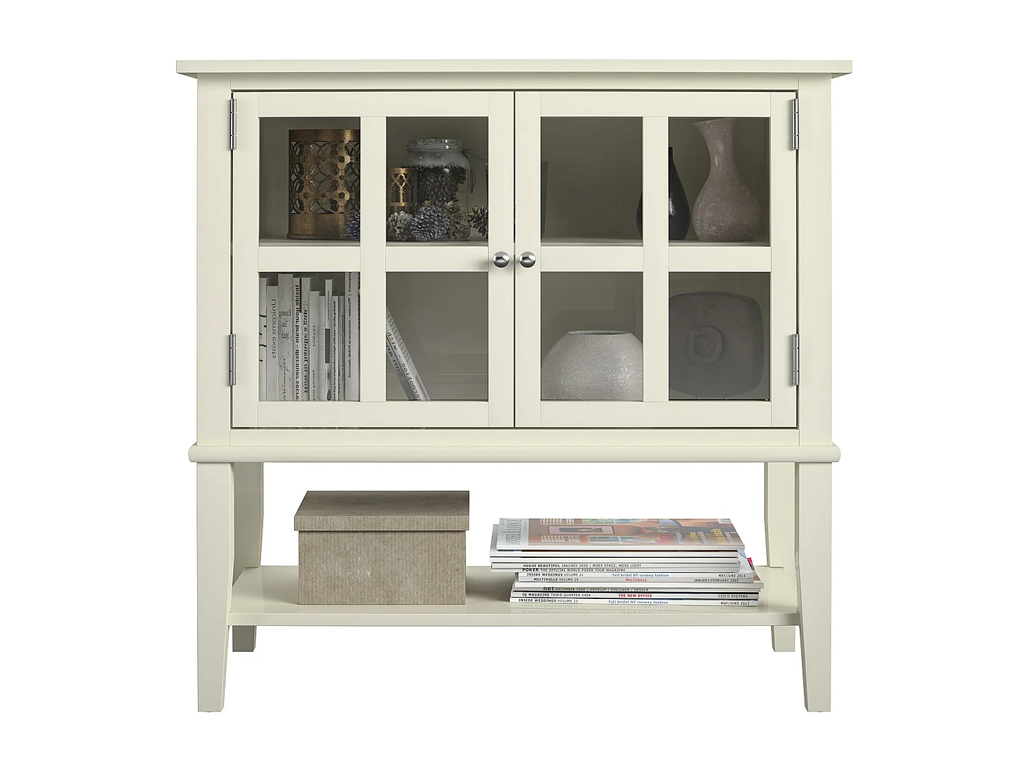 Franklin | Kledingkast met 2 deuren MDF wit