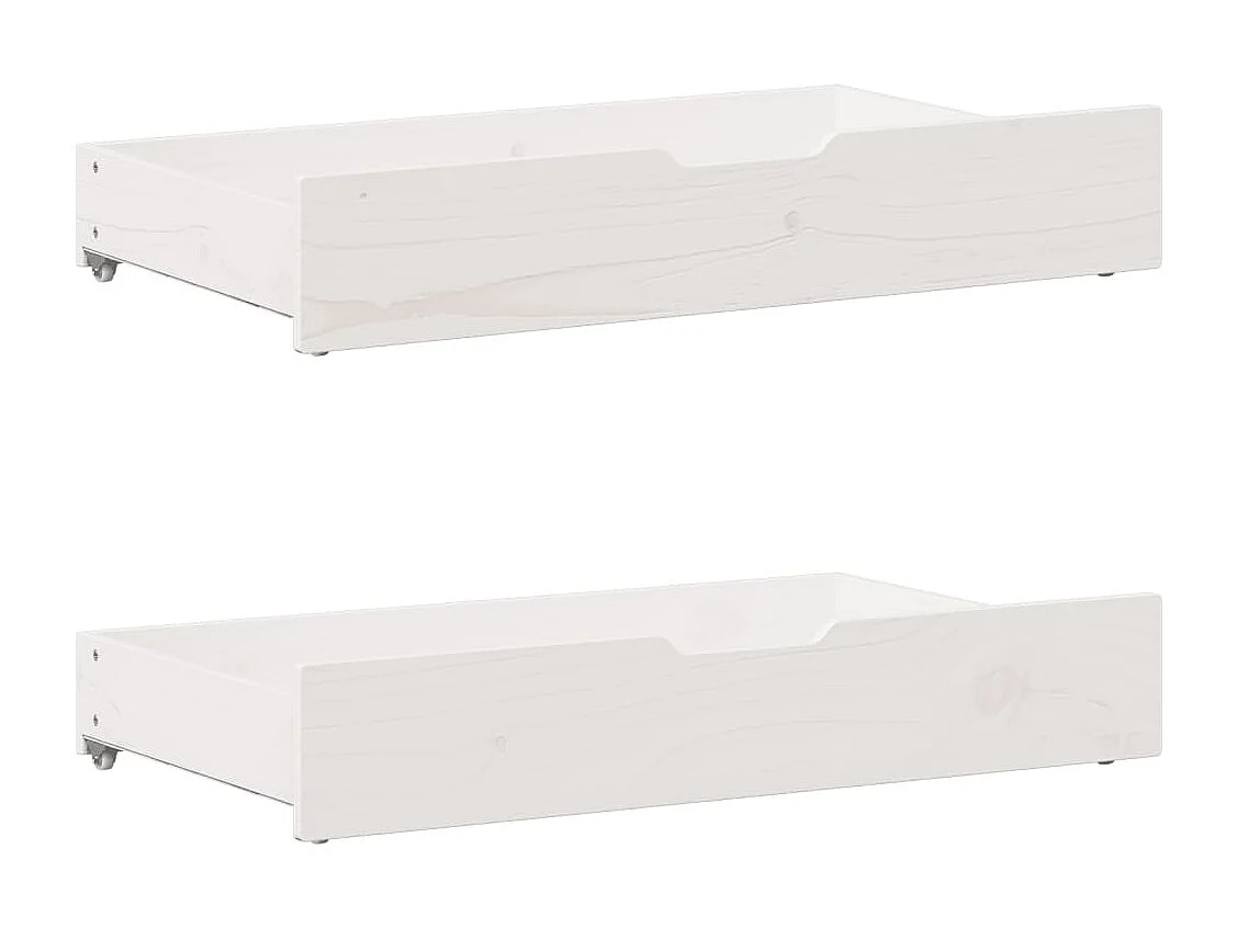 Cadre de lit sans matelas blanc 150x200 cm bois de pin massif