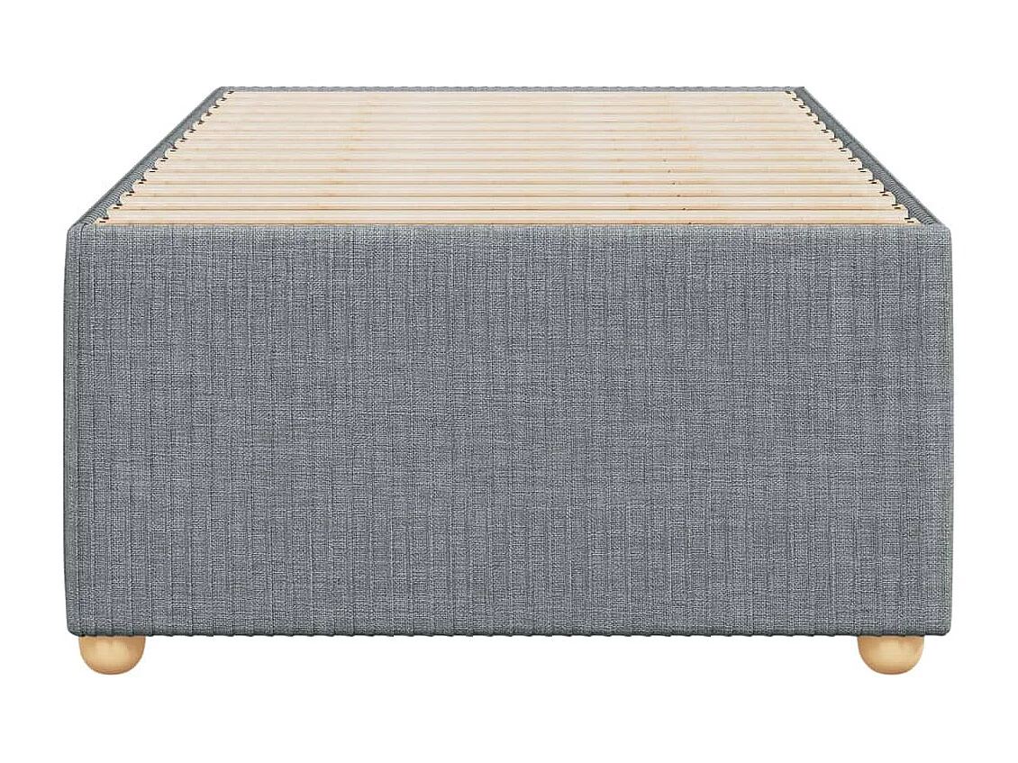 Cadre de lit Gris clair 90x200 cm Tissu