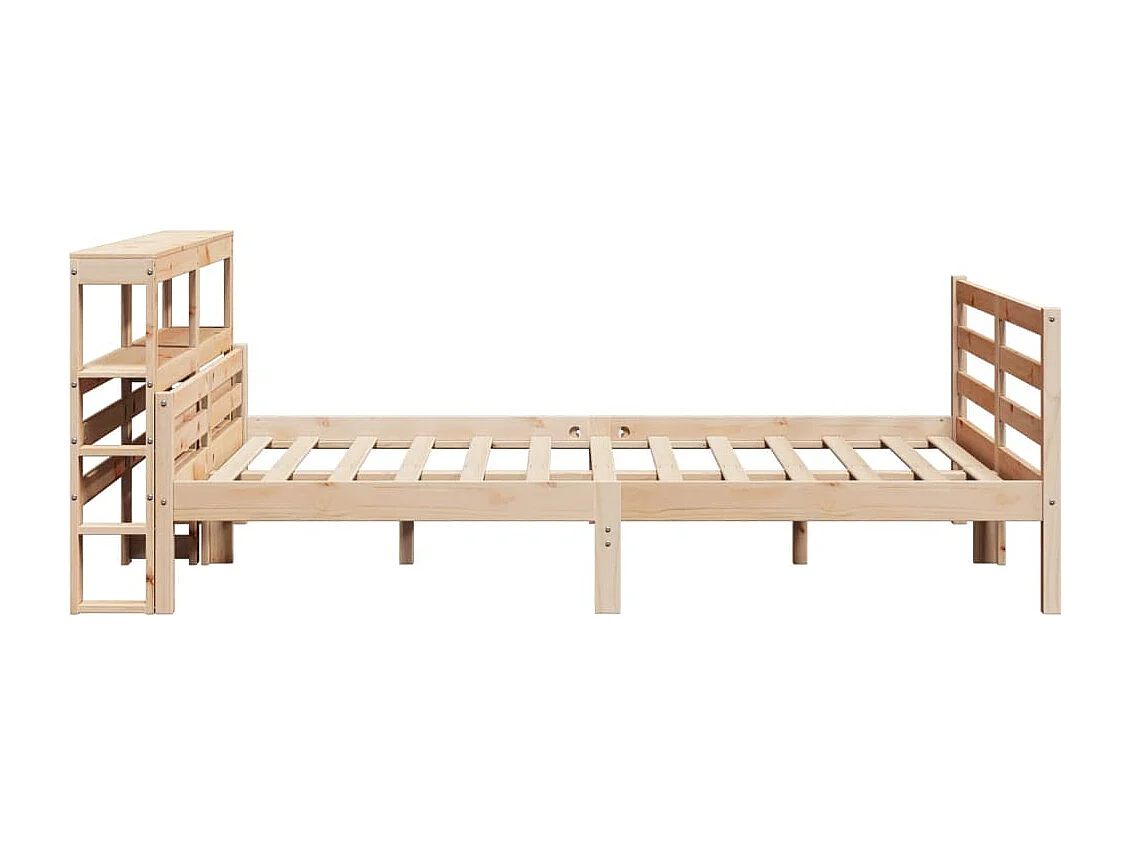 Cadre de lit avec tête de lit 140x200 cm bois de pin massif