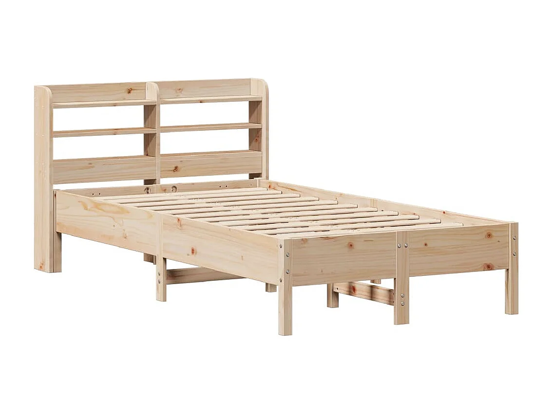Estructura de cama sin colchón madera de pino maciza 120x200 cm