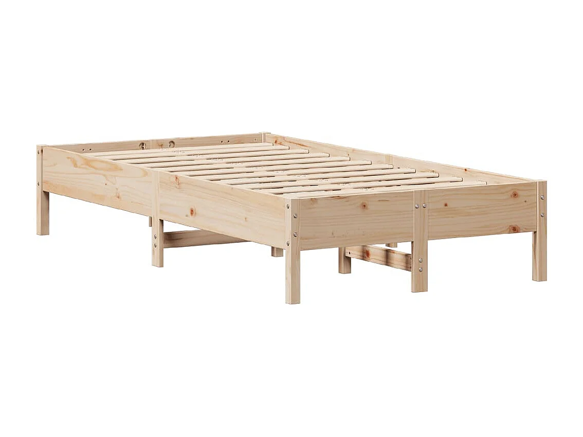 Estructura de cama sin colchón madera de pino maciza 120x200 cm