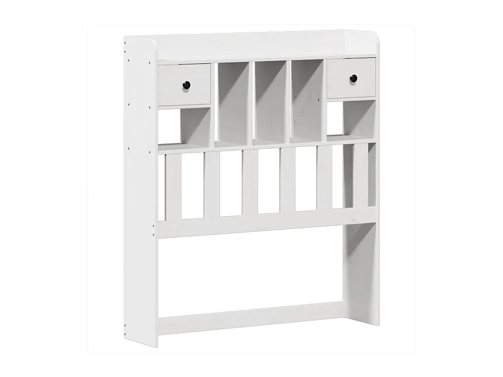 Estructura de cama sin colchón madera de pino blanca 90x200 cm