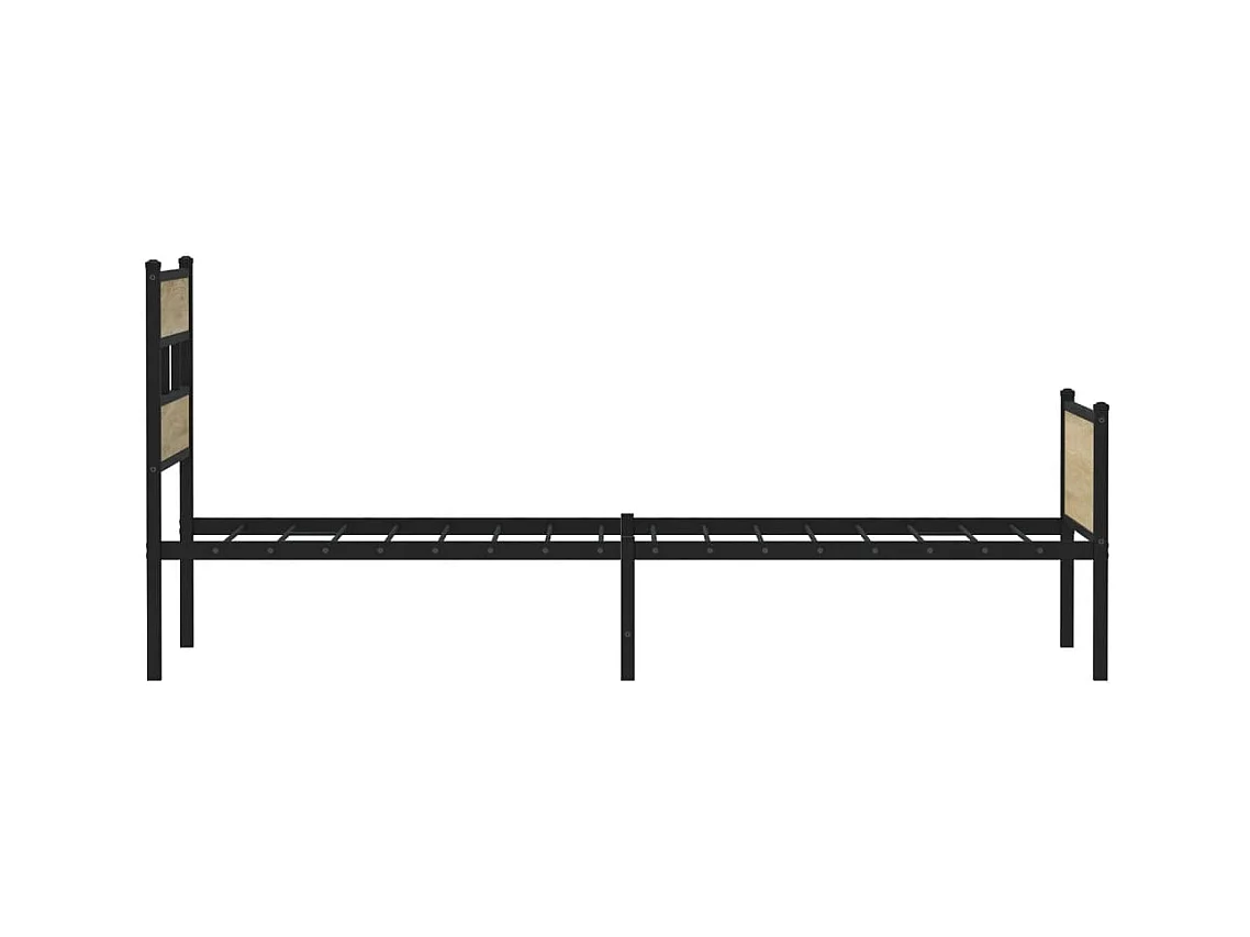 Estructura de cama sin colchón madera roble Sonoma 90x190 cm