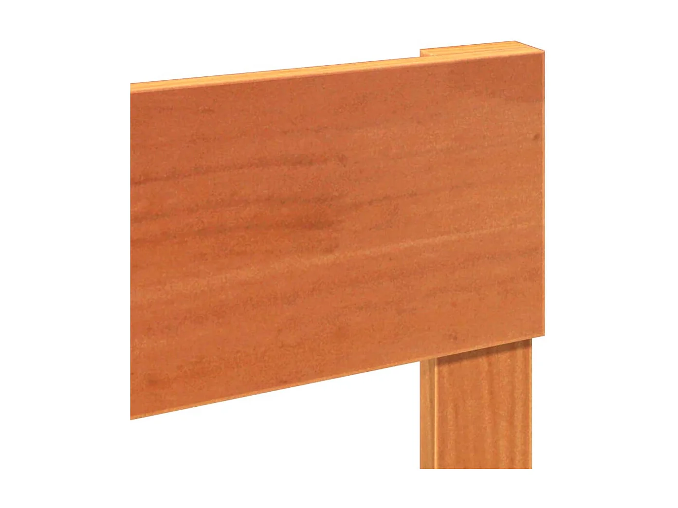 Estructura de cama sin colchón madera maciza marrón 135x190 cm