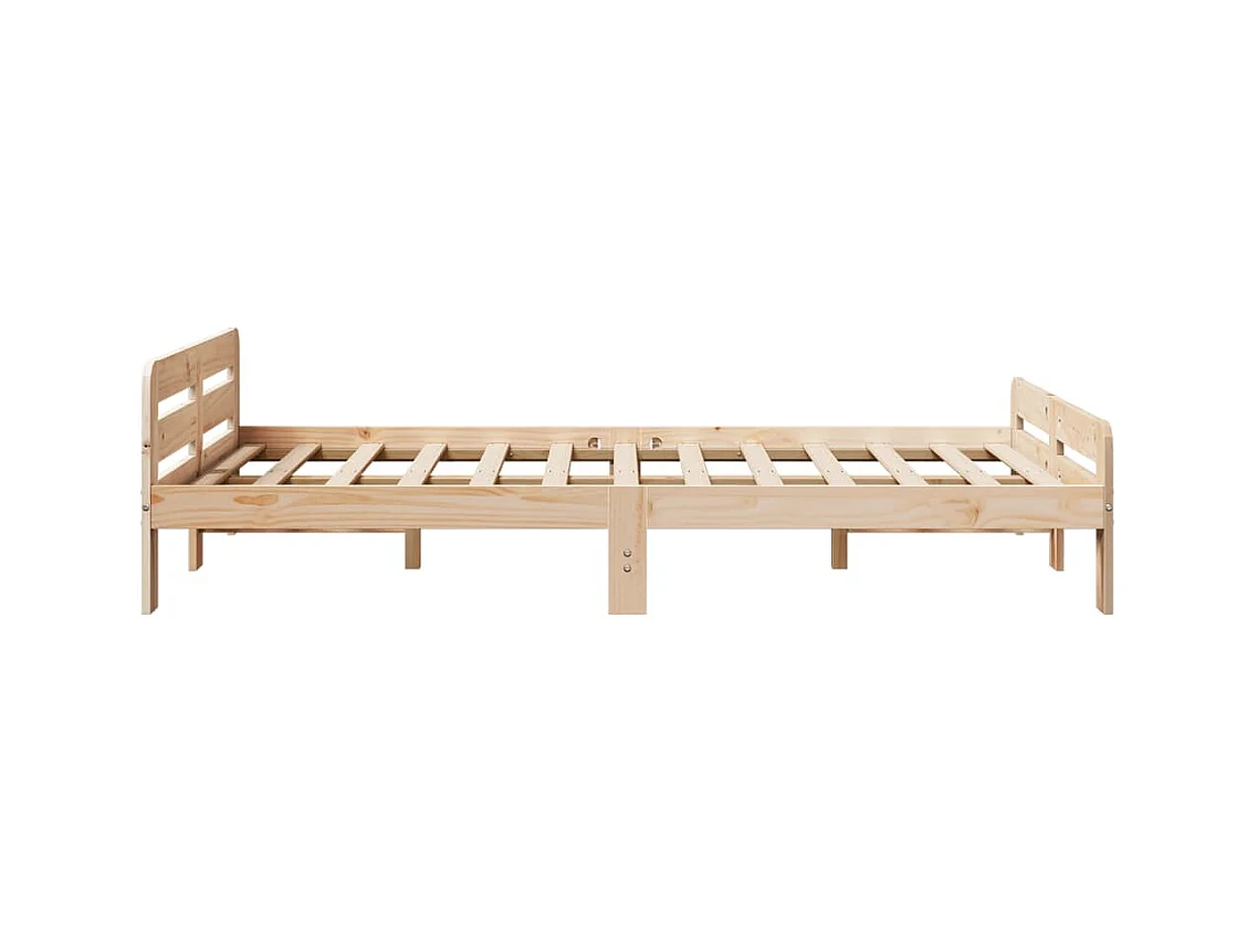 Cama sem colchão 120x190 cm madeira de pinho maciça