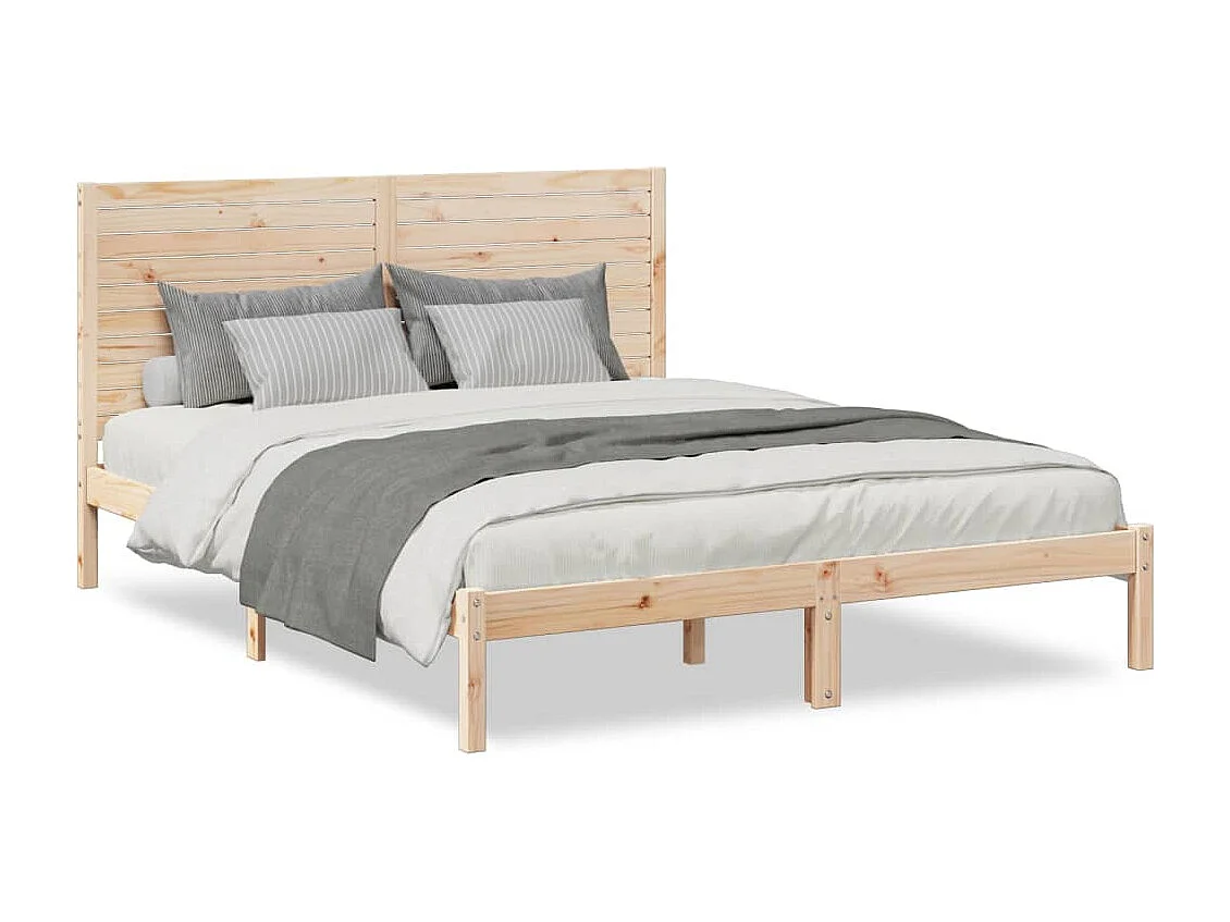 Cama extra longa sem colchão 160x220 cm madeira maciça