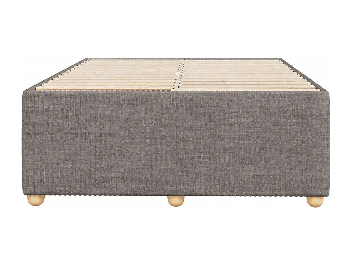 Estructura de cama de tela gris taupe 120x200 cm