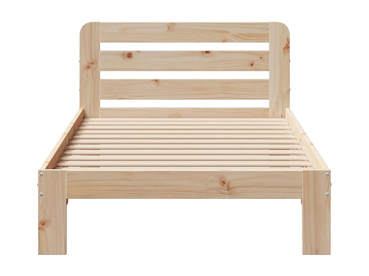 Cama sem colchão 90x200 cm madeira de pinho maciça
