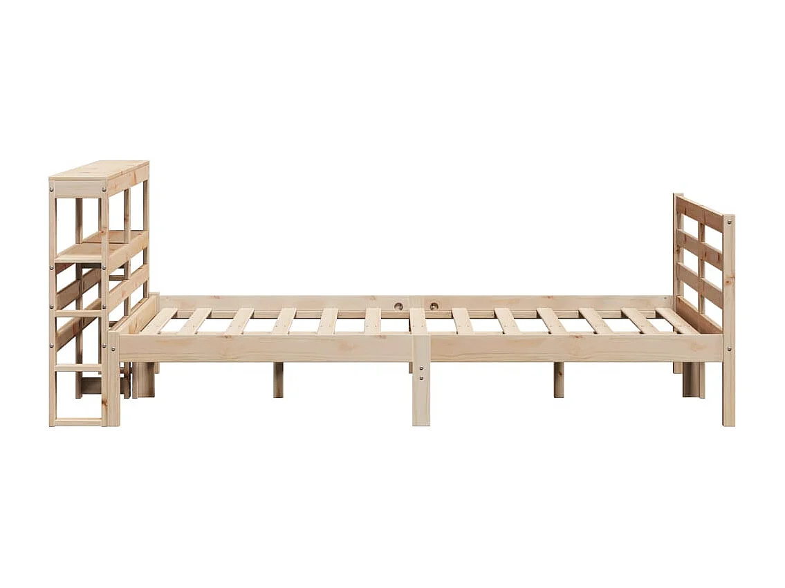 Cama sem colchão 140x190 cm madeira de pinho maciça