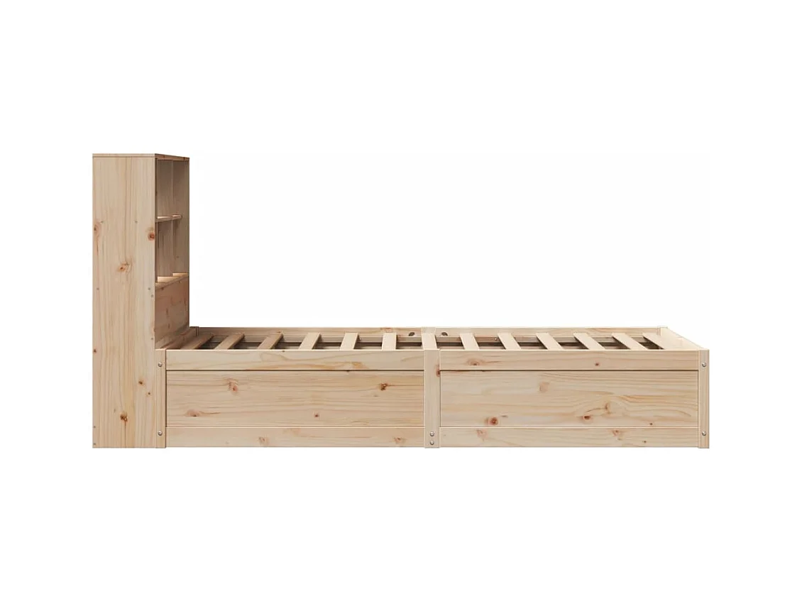 Cama sem colchão 90x190 cm madeira de pinho maciça