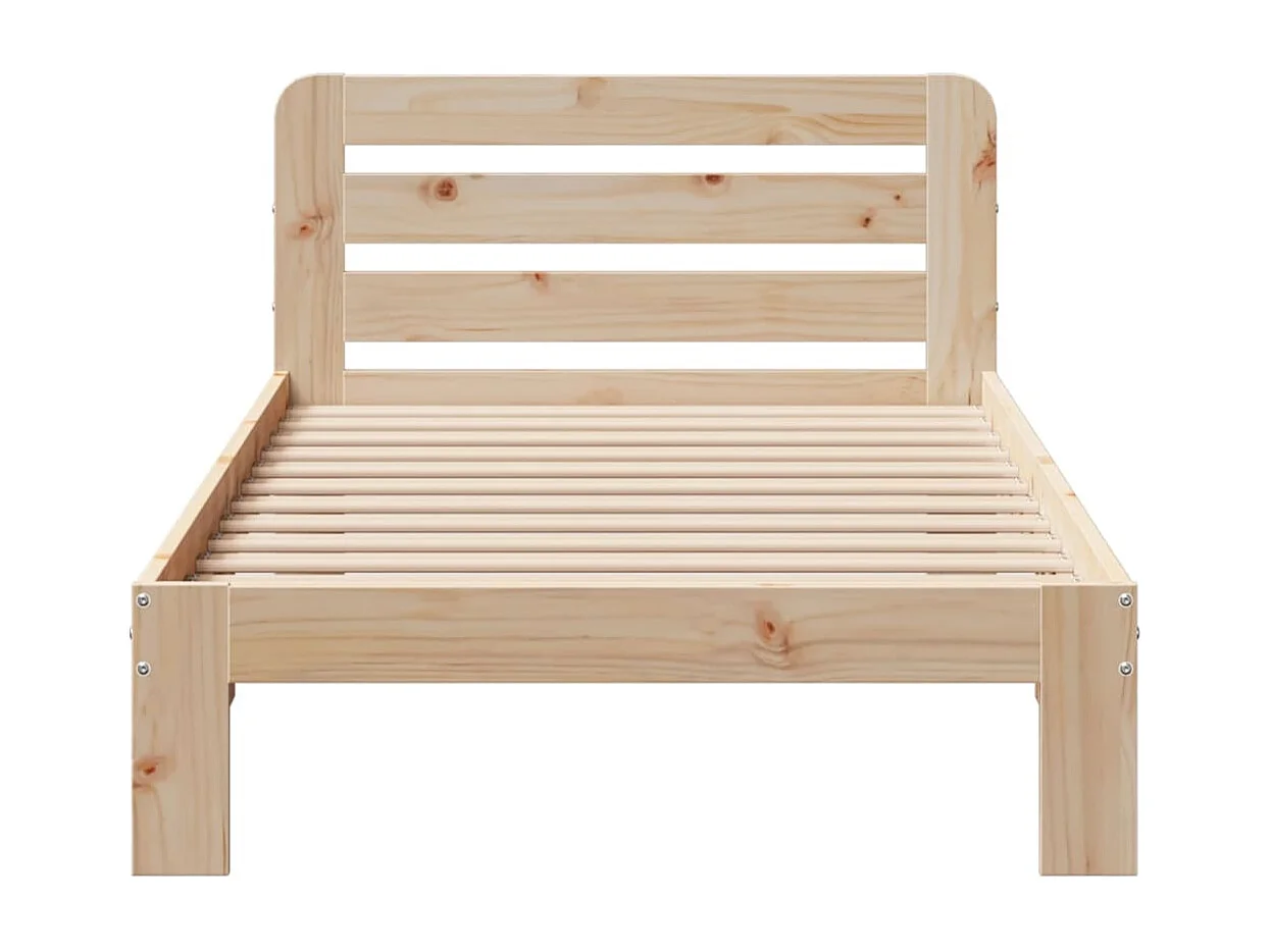 Cama sem colchão 90x190 cm madeira de pinho maciça