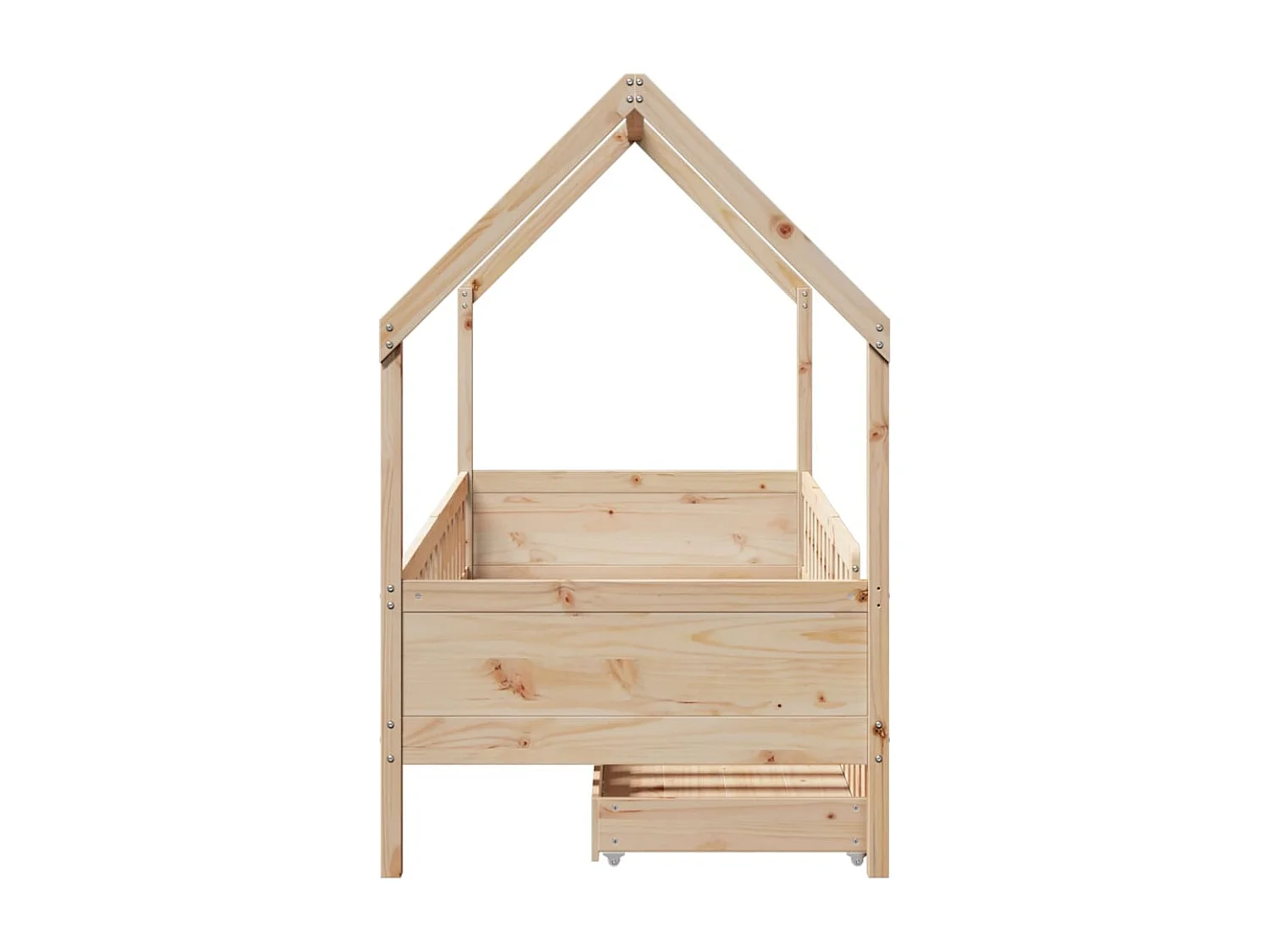 Estructura de cama para niños con cajones madera pino 80x200 cm