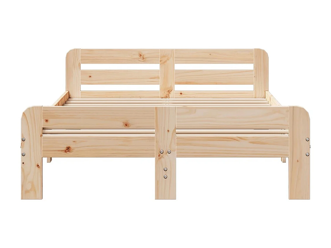 Cadre de lit sans matelas 200x200 cm bois massif de pin