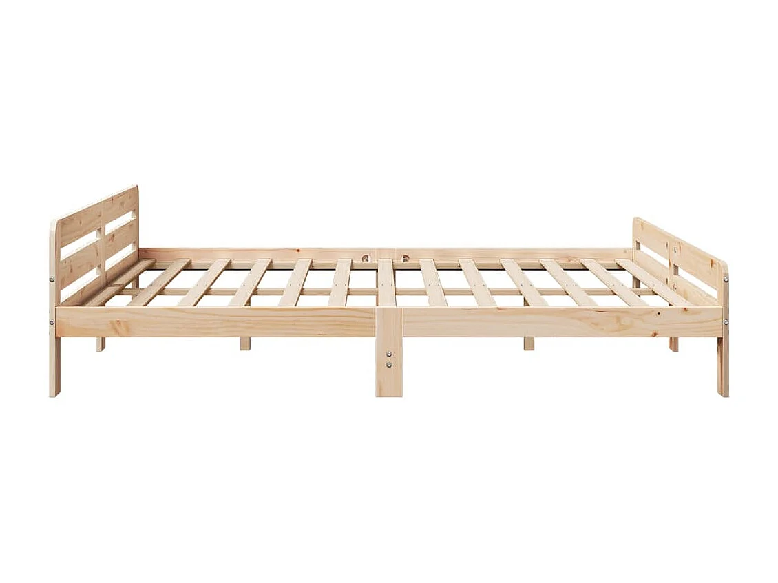 Cadre de lit sans matelas 200x200 cm bois massif de pin