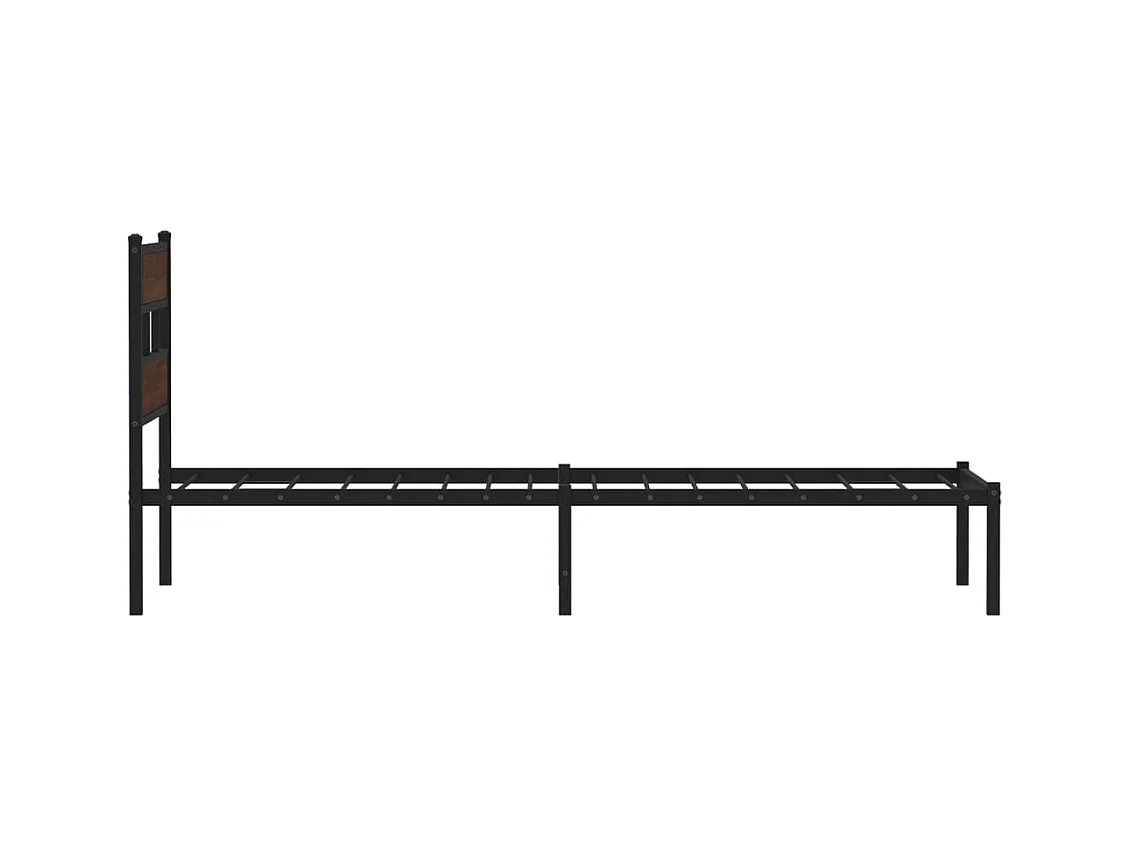 Cadre de lit sans matelas avec tête de lit 100x190 cm