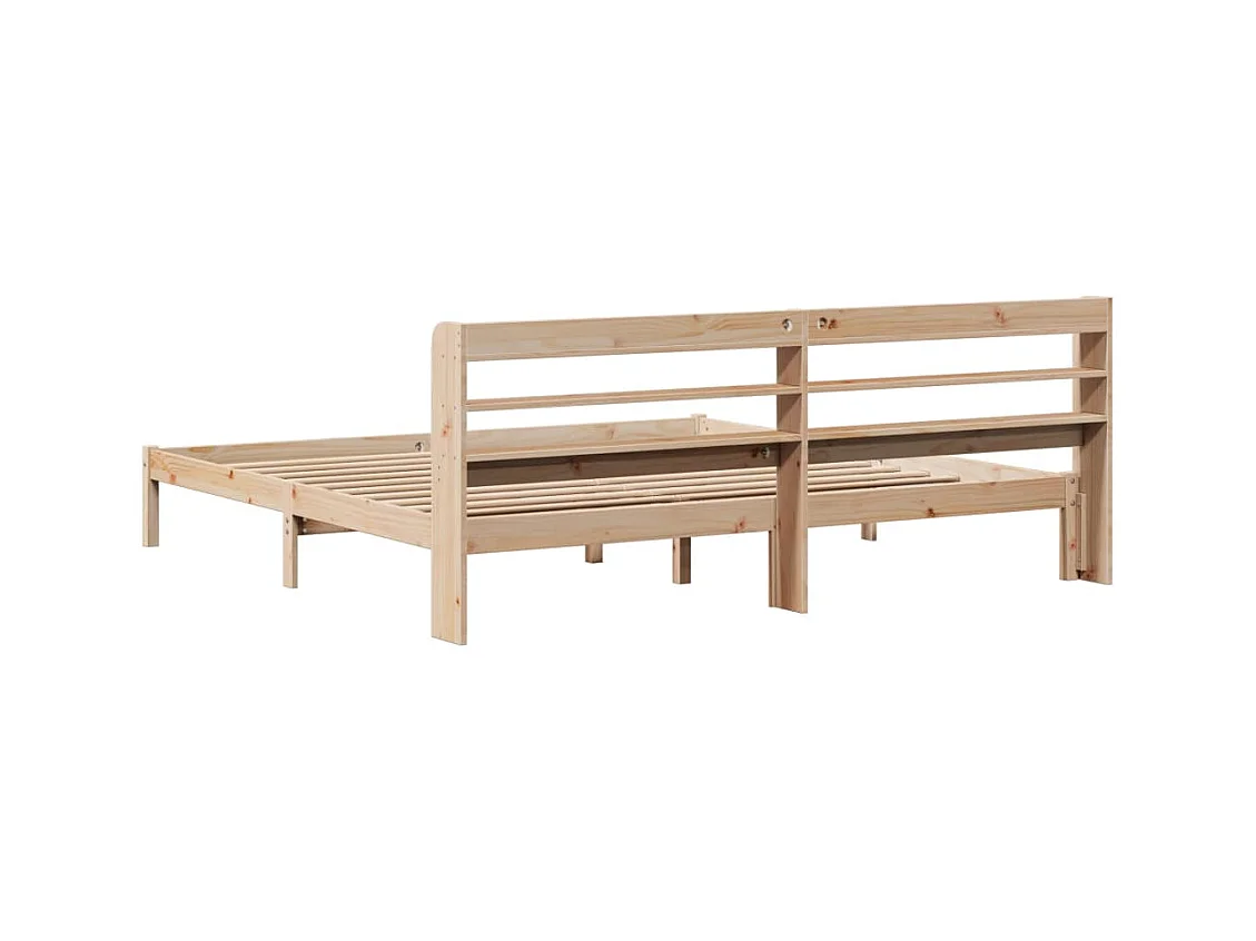 Cadre de lit sans matelas 180x200 cm bois massif de pin