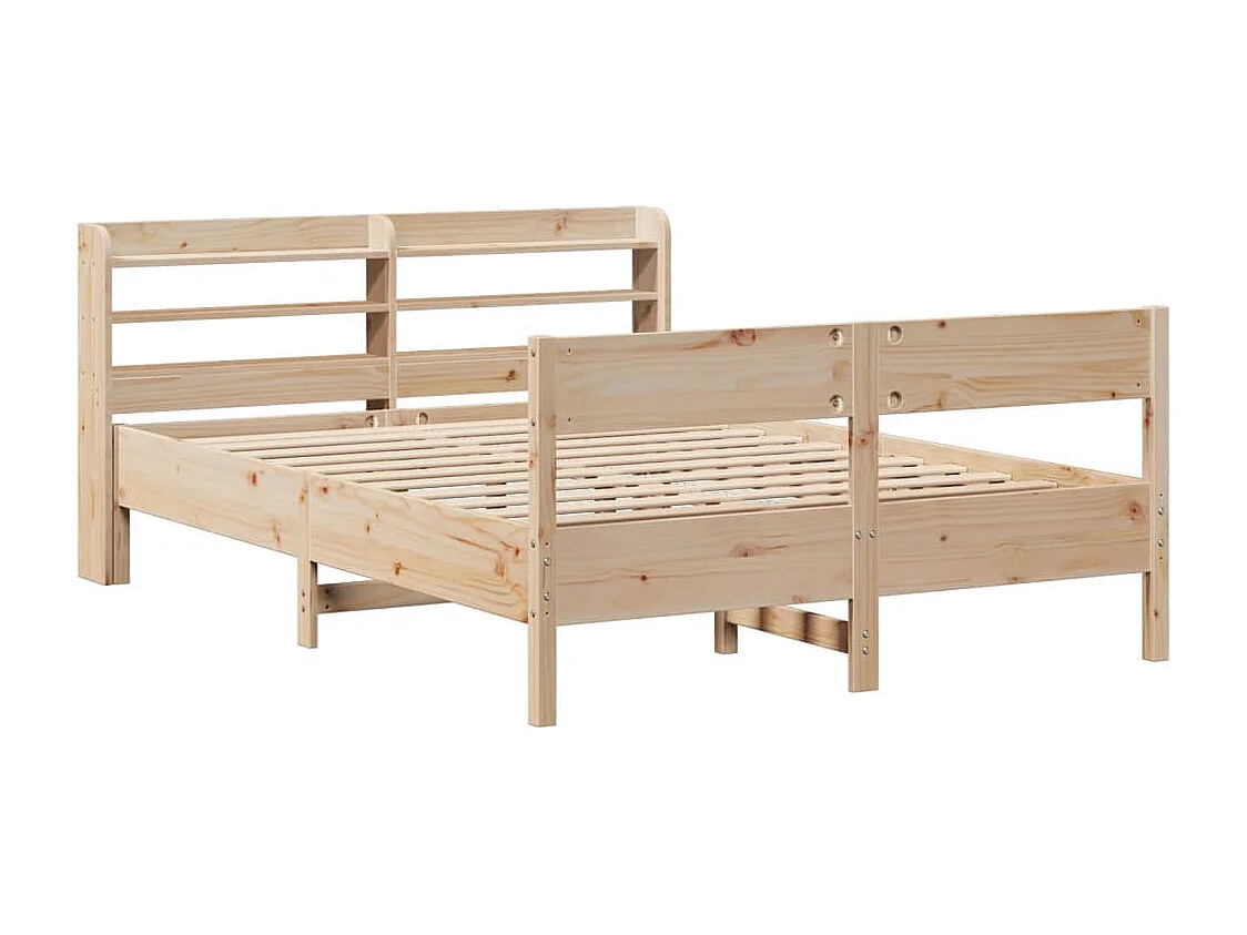 Cama sem colchão 135x190 cm madeira de pinho maciça