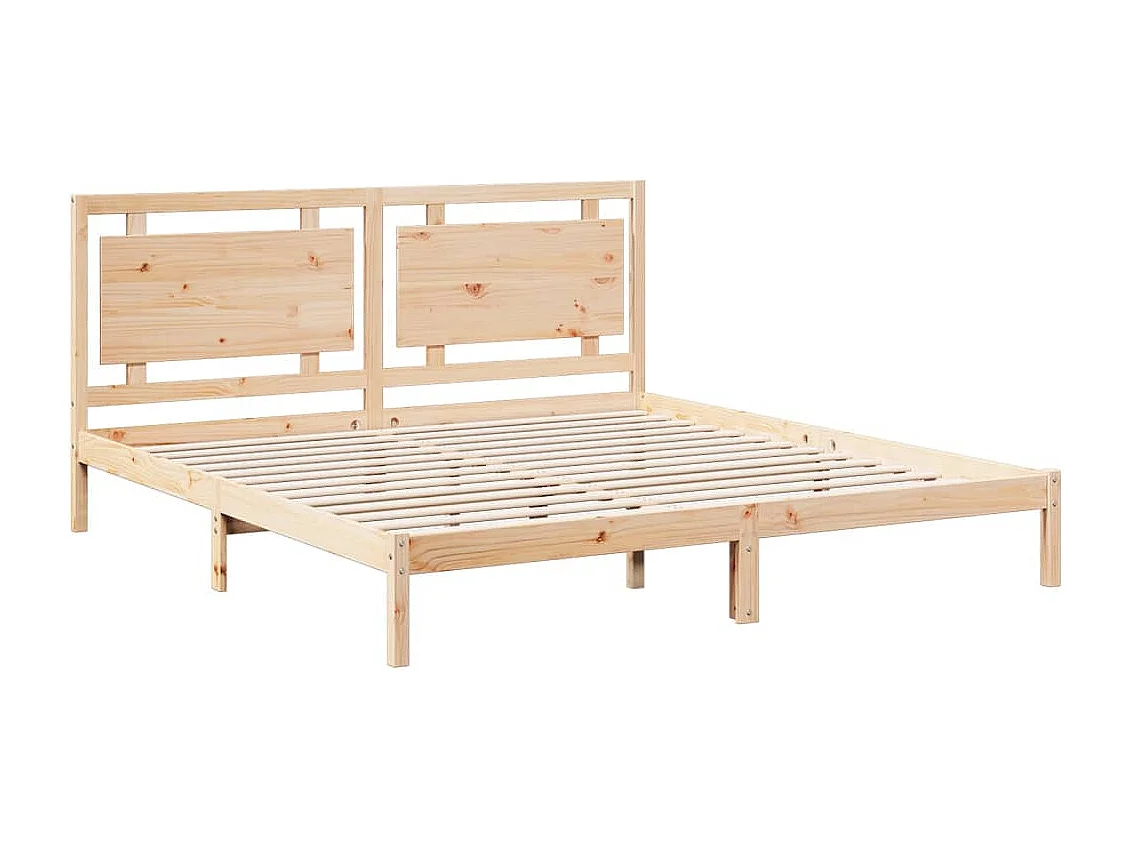 Cama extra longa sem colchão 180x210 cm madeira maciça