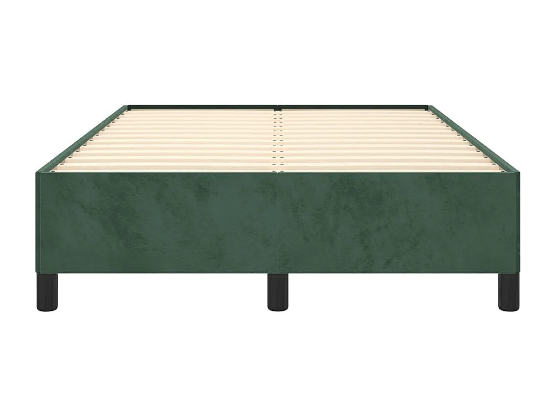 Estructura de cama de terciopelo verde 120x200 cm