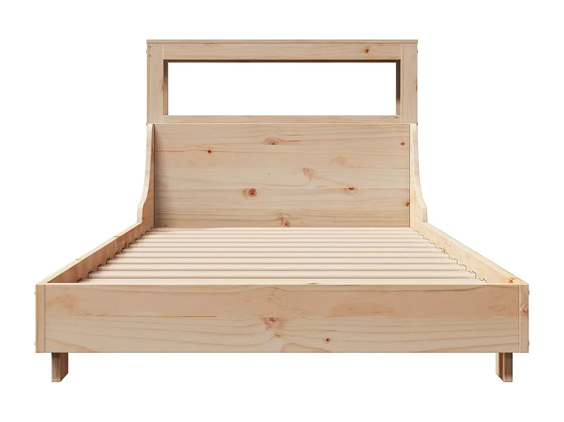 Cadre de lit sans matelas 90x190 cm bois de pin massif