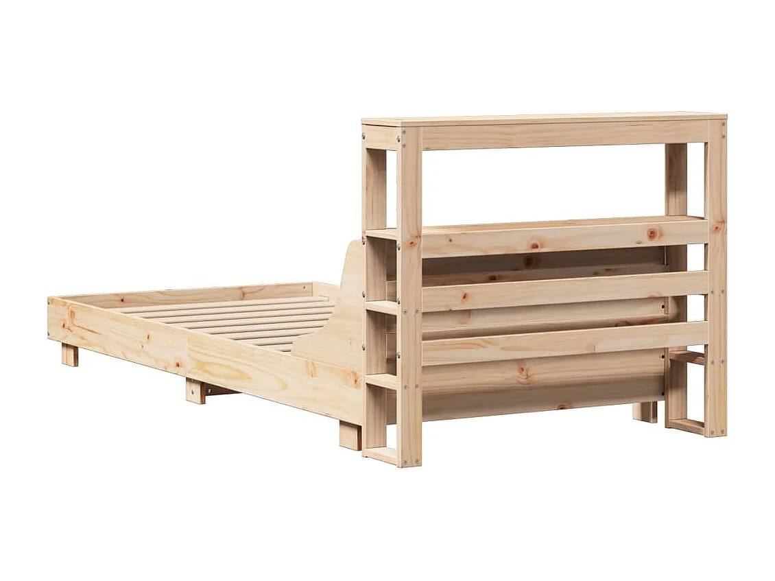 Cadre de lit sans matelas 90x190 cm bois de pin massif