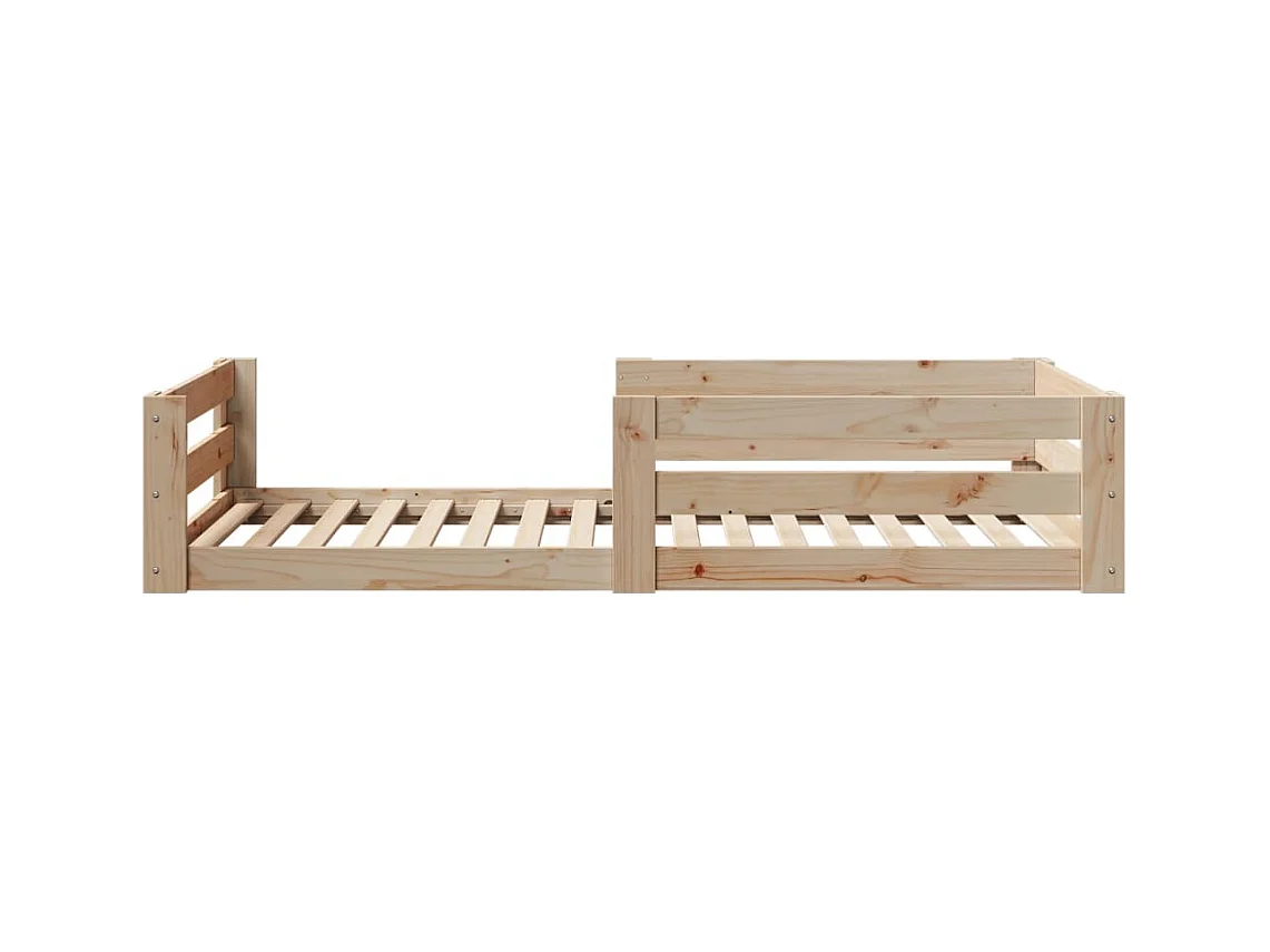 Cadre de lit sans matelas 80x190 cm bois de pin massif