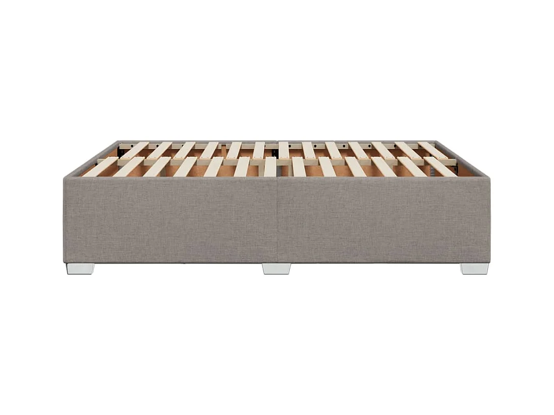 Cadre de lit Taupe 160x200 cm Tissu