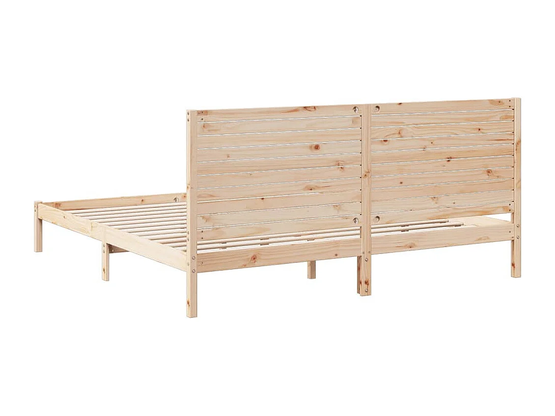 Cama extralarga sin colchón madera maciza 180x210 cm