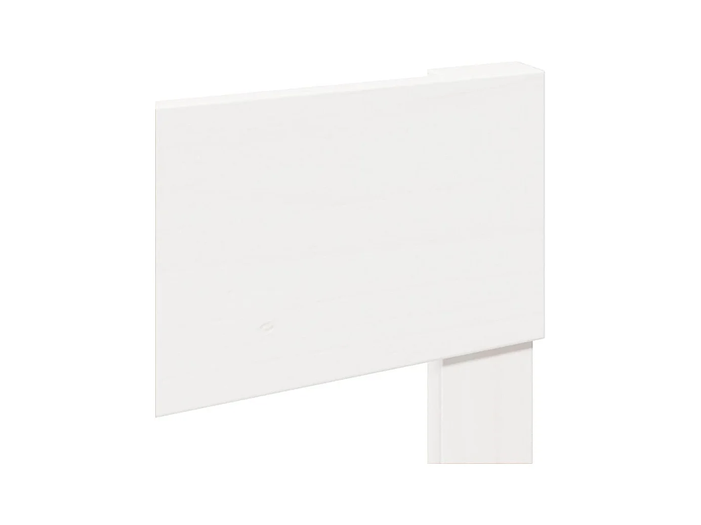 Cadre de lit sans matelas blanc 140x200 cm bois de pin massif