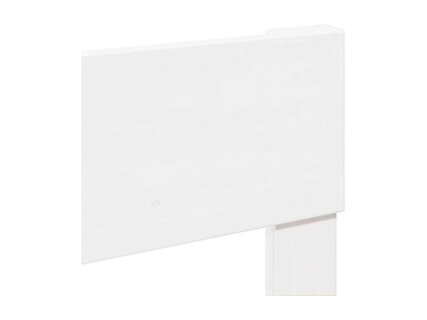 Estructura de cama sin colchón madera de pino blanca 140x200 cm