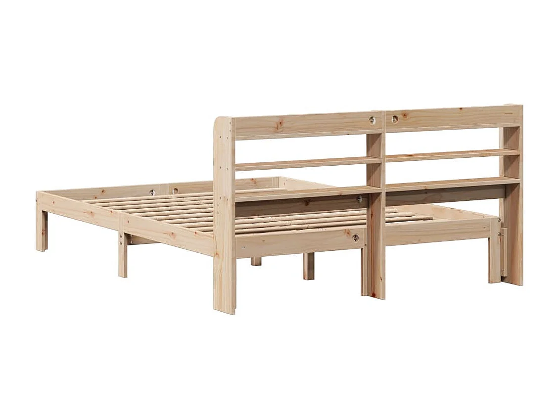 Cadre de lit avec tête de lit 160x200 cm bois de pin massif