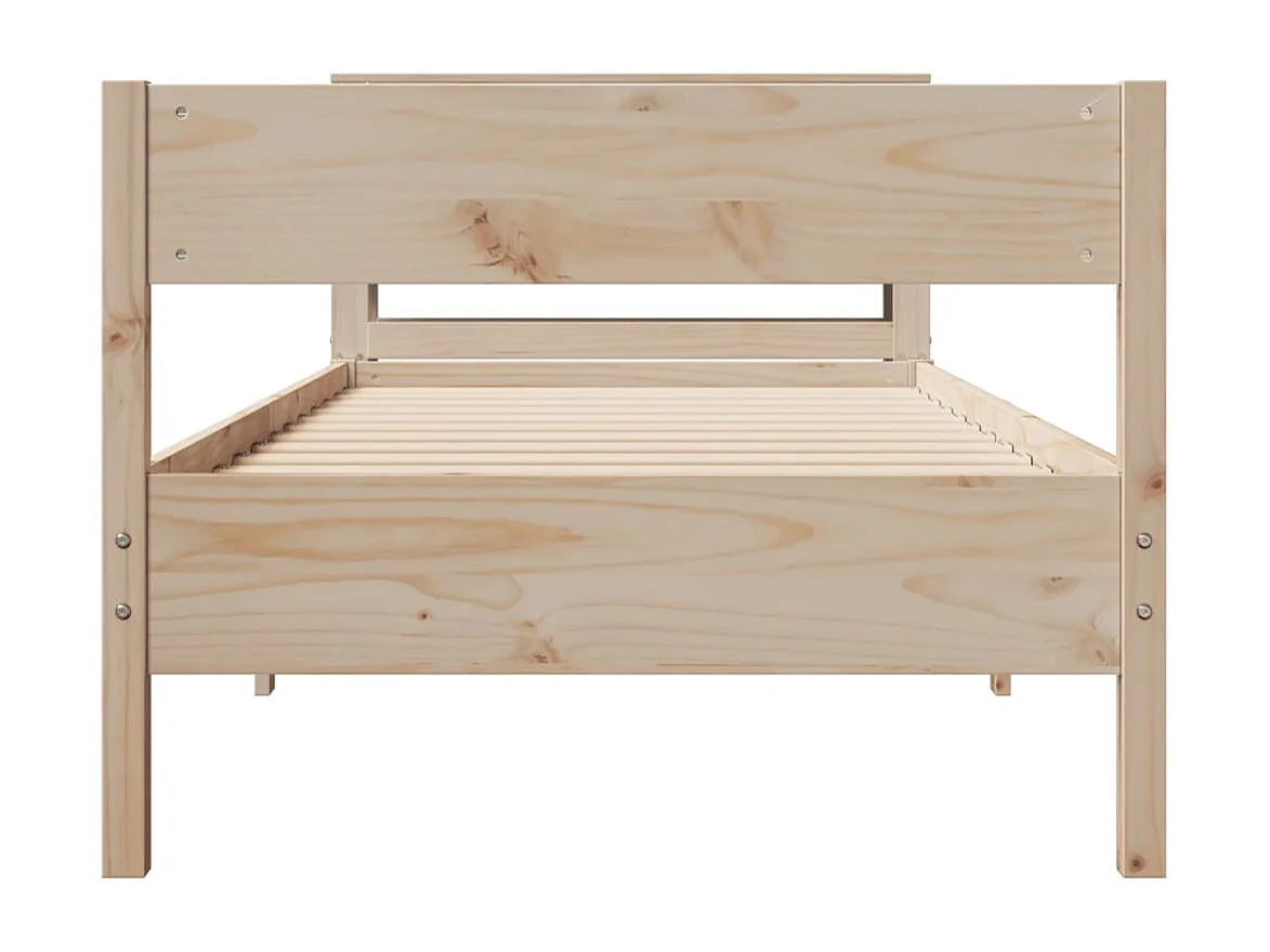 Cadre de lit sans matelas 90x190 cm bois de pin massif