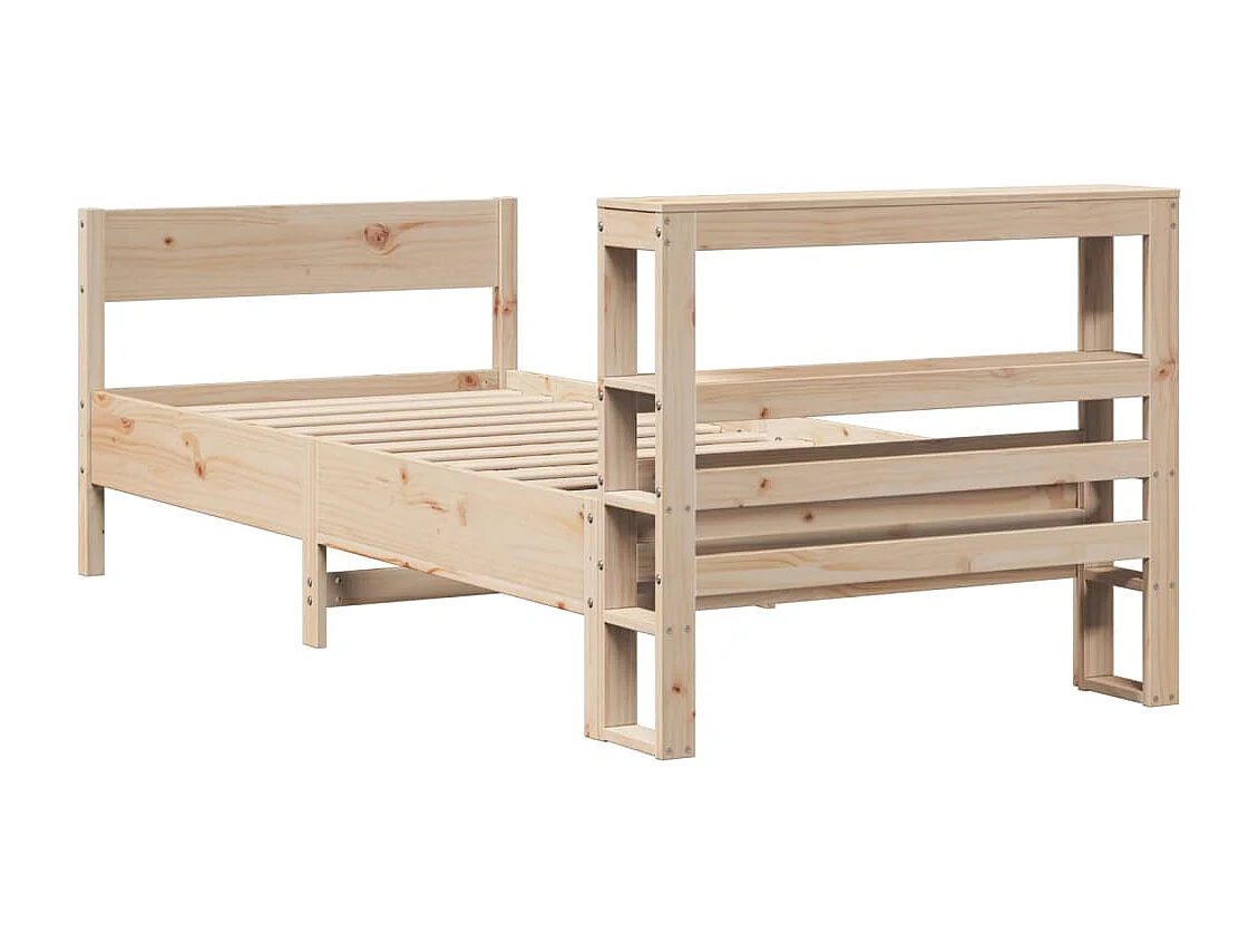 Cadre de lit sans matelas 90x190 cm bois de pin massif