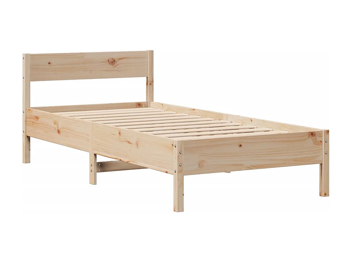 Cadre de lit sans matelas 90x190 cm bois de pin massif