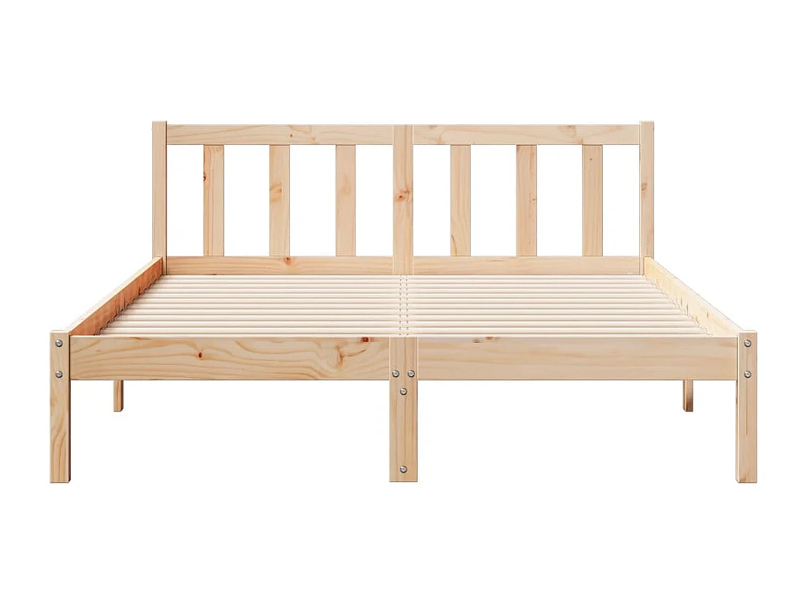 Cama extralarga sin colchón madera maciza de pino 160x210 cm