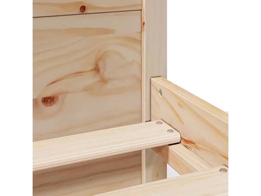 Cadre de lit sans matelas 120x200 cm bois de pin massif
