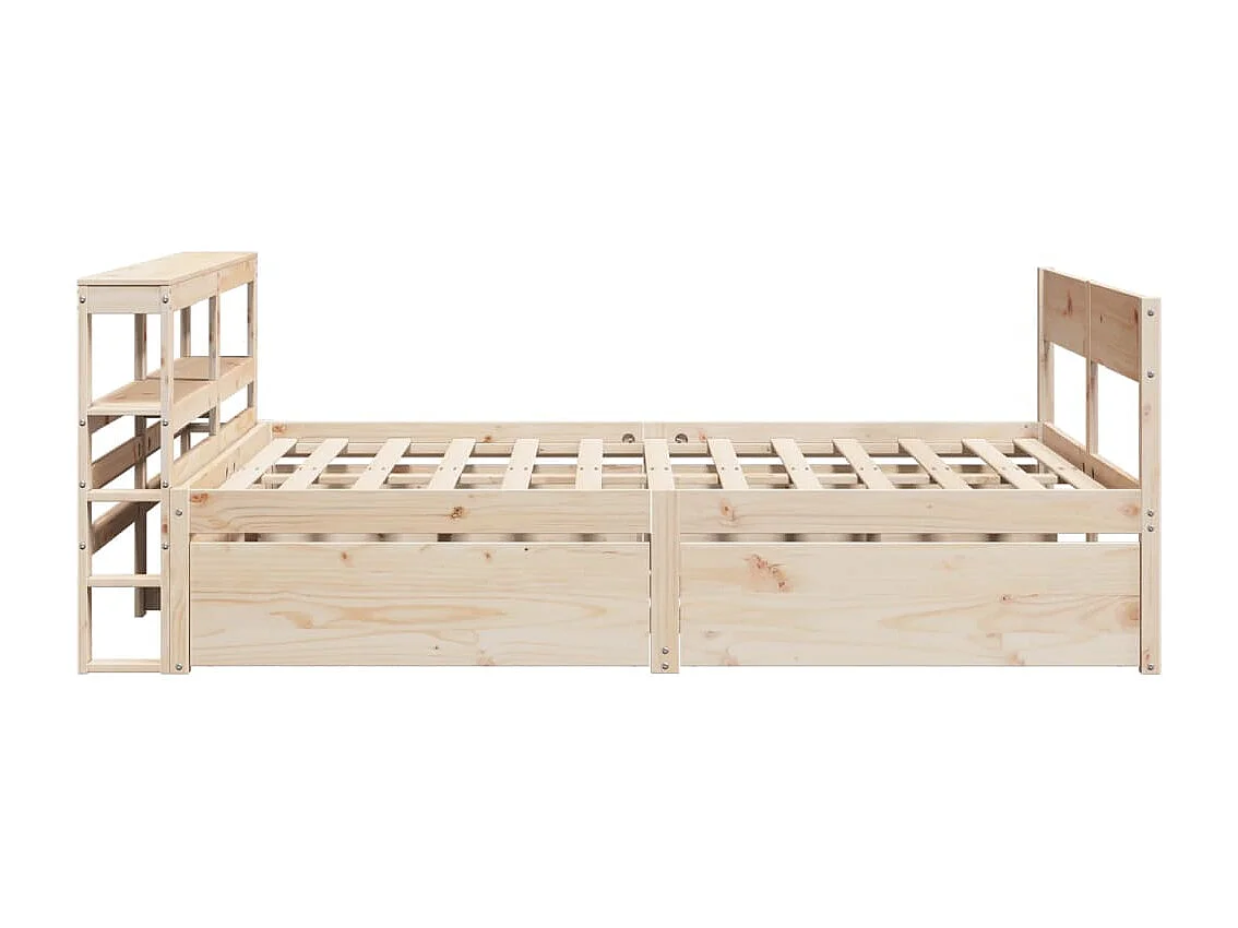 Cadre de lit sans matelas 140x200 cm bois massif de pin