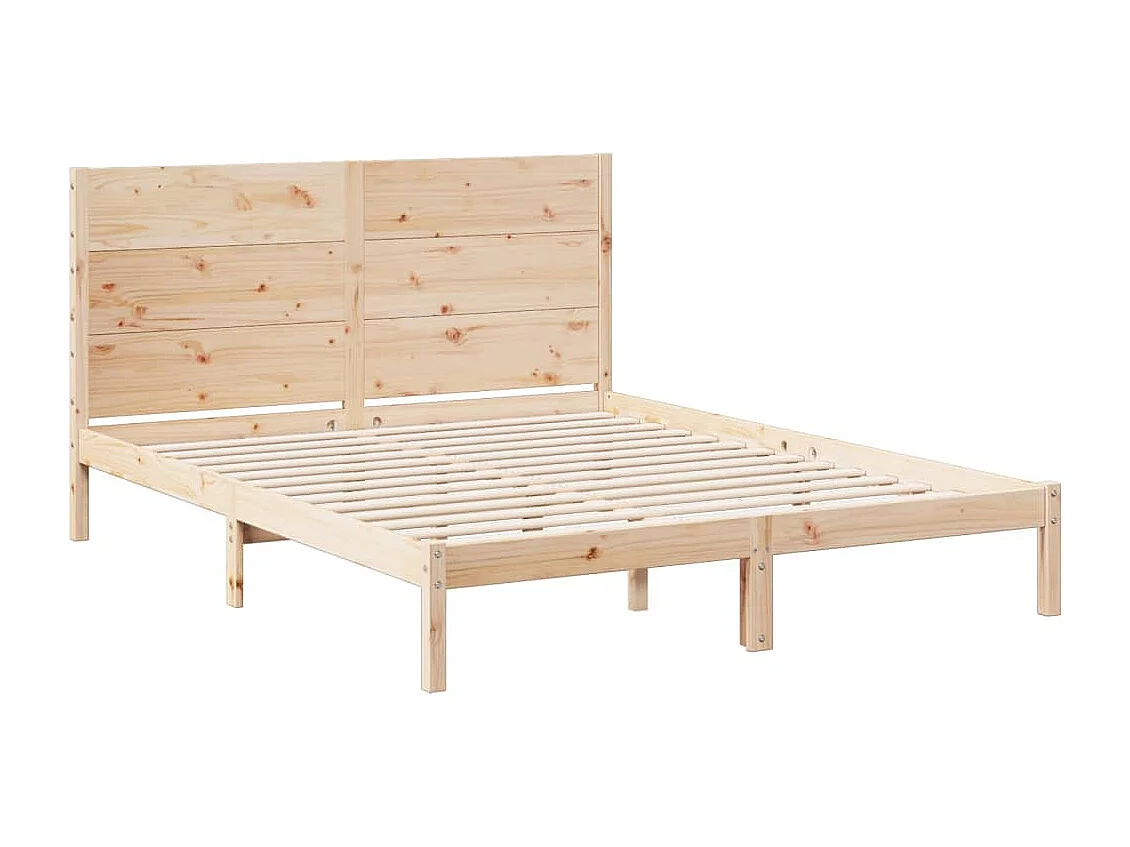Cama extra longa sem colchão 160x210 cm madeira maciça