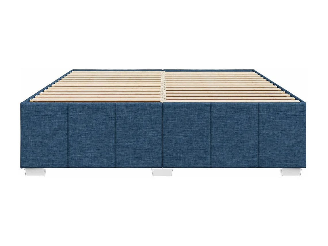 Cama sin colchón tela azul 180x200 cm