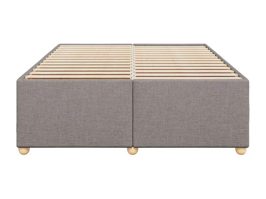 Cadre de lit sans matelas taupe 140x200 cm tissu