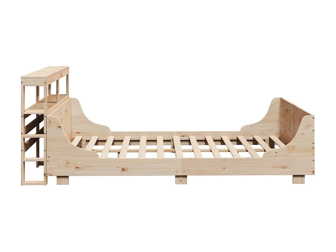 Cadre de lit sans matelas 120x200 cm bois de pin massif