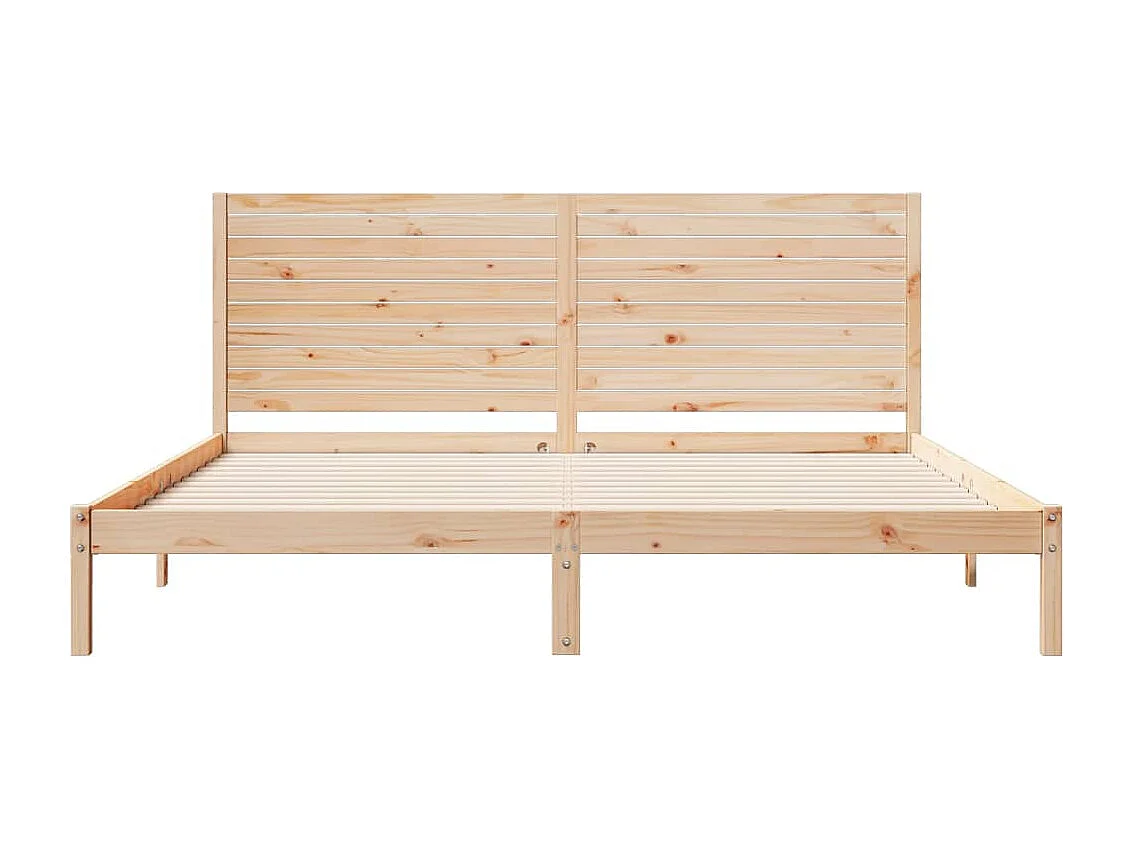 Cama extralarga sin colchón madera maciza 200x210 cm