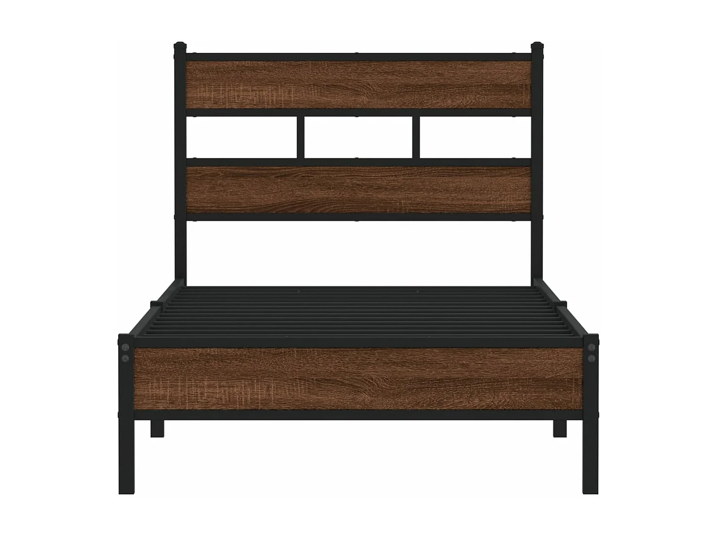Cadre de lit sans matelas chêne marron 100x200 cm