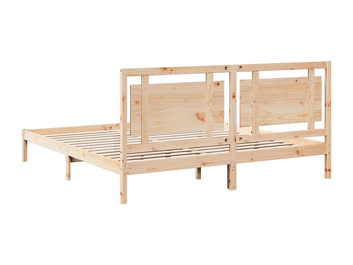Cama extra longa sem colchão 180x220 cm madeira maciça