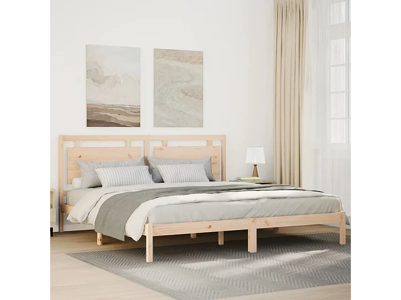 Cama extra longa sem colchão 180x220 cm madeira maciça