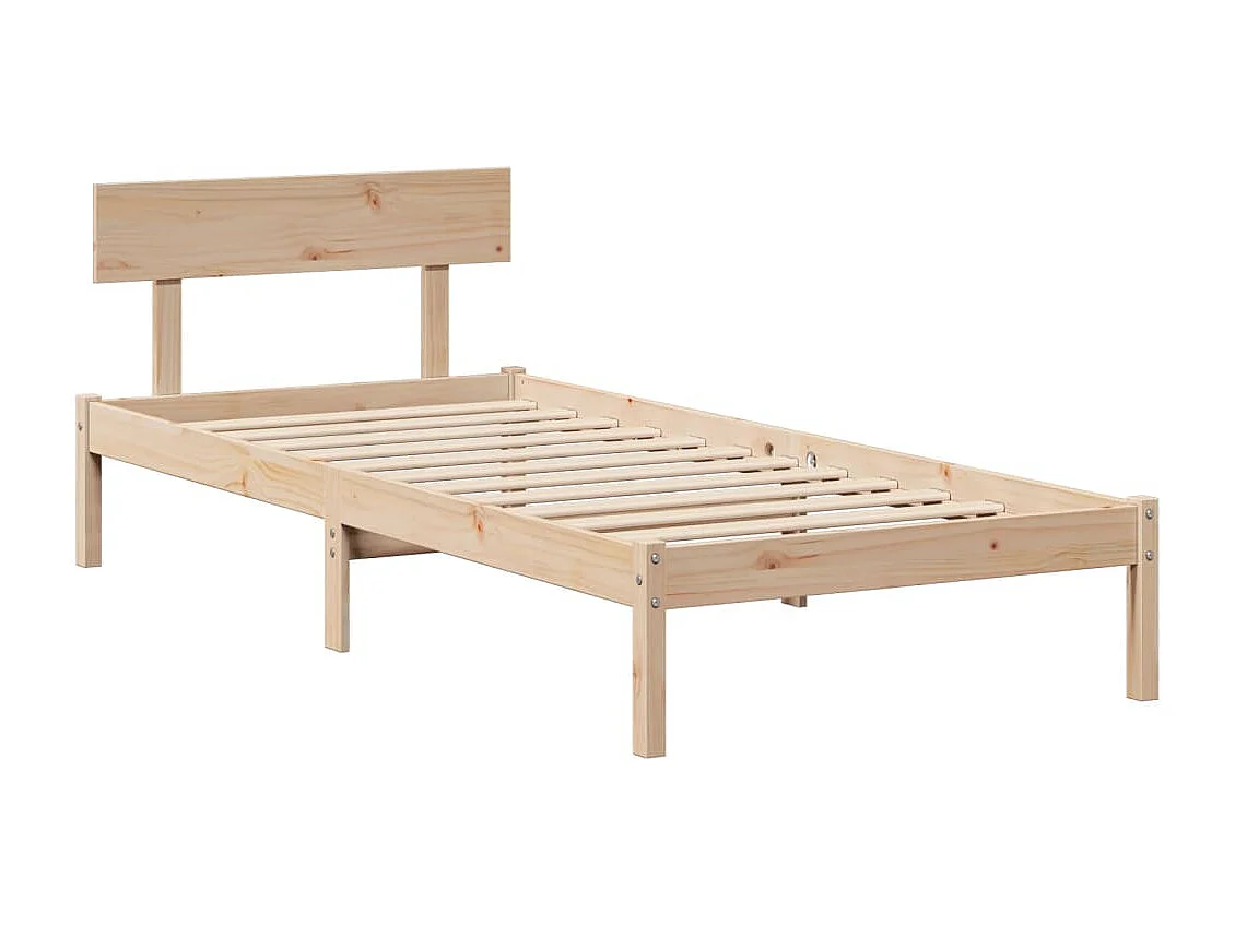 Cama sem colchão 90x200 cm madeira de pinho maciça
